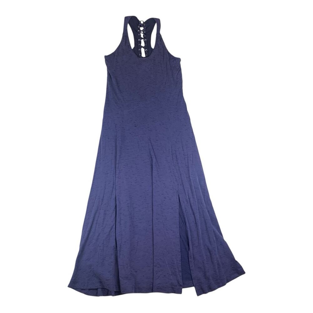Anthropologie Maeve size small blue corset back maxi dress halter - Picture 2 of 14
